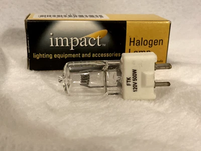 Impact FTV Halogen Lamp (500 W/120v) 2-pin Lamp - Image 1 of 4