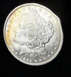 1904-O Morgan Dollar Borderline Uncirculated Attractive Toning! - Picture 1 of 7