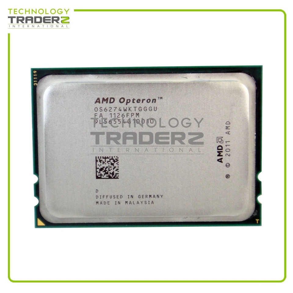 OS6274WKTGGGU AMD Opteron 6274 16 Core 2.2GHz 16MB 6.4GTs Processor - Image 1 of 1