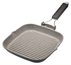 MasterClass Aluminium Grill Pan Coated with abrasion-resistant Non-stick 24cm - Picture 1 of 15