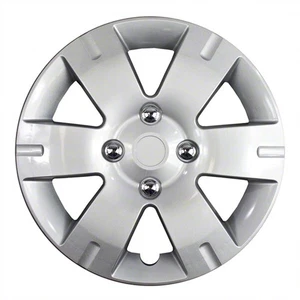 New Set Of 4, 15 Inch Silver 6 Spoke Aftermarket Wheel Covers - Picture 1 of 1