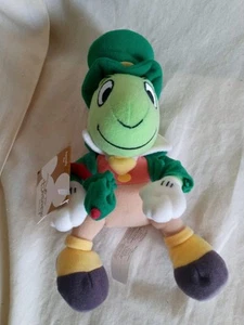 Disney Store St. Patrick's Day Jiminy Cricket Mini Bean Bag Plush 8" - Picture 1 of 5