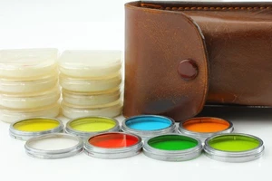 [Exc+5] Walz 32mm Filter 8 Set R4 YA3 Y3 Y1 PO0 PO1 POB DUTO aus JAPAN - Bild 1 von 8