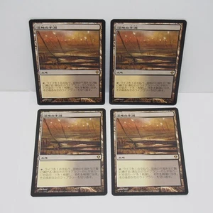 Magic The Gathering Wetland Tidal Flats Zendikar Card Set of 4 Used - Picture 1 of 8