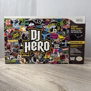 Nintendo Wii DJ Hero Turntable Kit Controller + Game Complete & Tested Very Nice - Picture 1 of 10