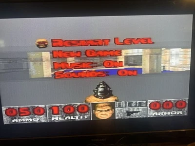 Doom (1995) Super Nintendo SNES Authentic Red Game Cartridge Tested, Working - Image 1 of 4