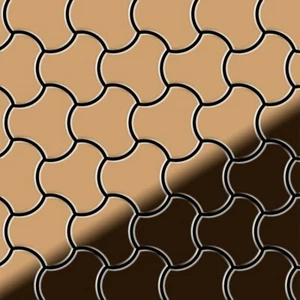Mosaico azulejo macizo metal titanio cobre alto brillante 1,6 mm fuerte Ubiquity-Ti-AM - Imagen 1 de 4