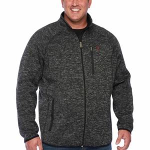 US Polo Big & Tall Herren schwarz blau grau hochgeschlossen Langarm Reißverschluss Sweatshirt - Bild 1 von 8