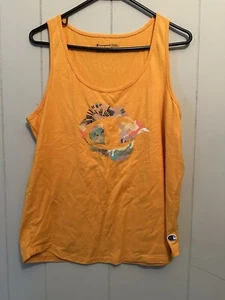 CHAMPION Women's Sleeveless Athletic Tank Top Orange Color Size Large - Picture 1 of 4