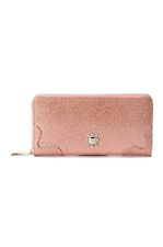 [Anna Sui] Billfold Roomy Round Zipper Long Wallet 310490 Pink