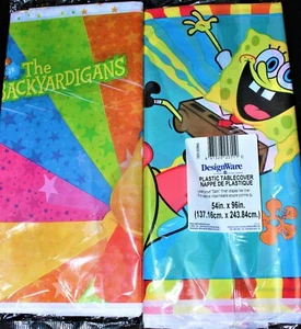 Backyardigans and SpongeBob Buddies Designware Plastic Tablecloths, 54x96 NIP - Picture 1 of 2