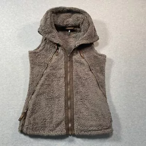 Kuhl flauschige Weste mit Reißverschluss und verstaubarer Kapuze Damen Gr. XS olivgrün - Bild 1 von 14