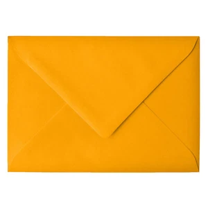 Briefumschlag Gelb Mango C6 B6 Kuvert Briefhülle Einfarbig Nassklebung NORDEULE - Bild 1 von 5