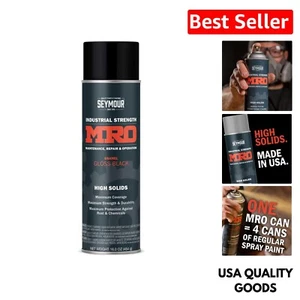 High Gloss Black Spray Paint - 16 oz Industrial Coating for Ultimate Protection - Picture 1 of 10