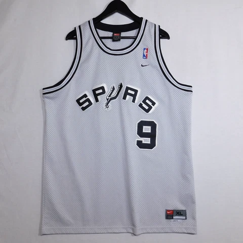 Vintage SAN ANTONIO SPURS Tony Parker #9 NIKE Autographed Signed NBA Jersey XL Cover
