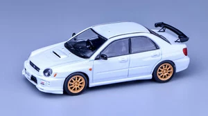 1:64 Furuya White Impreza WRX STI VII 7 S202 Sedan Model Diecast Metal Car - Picture 1 of 4