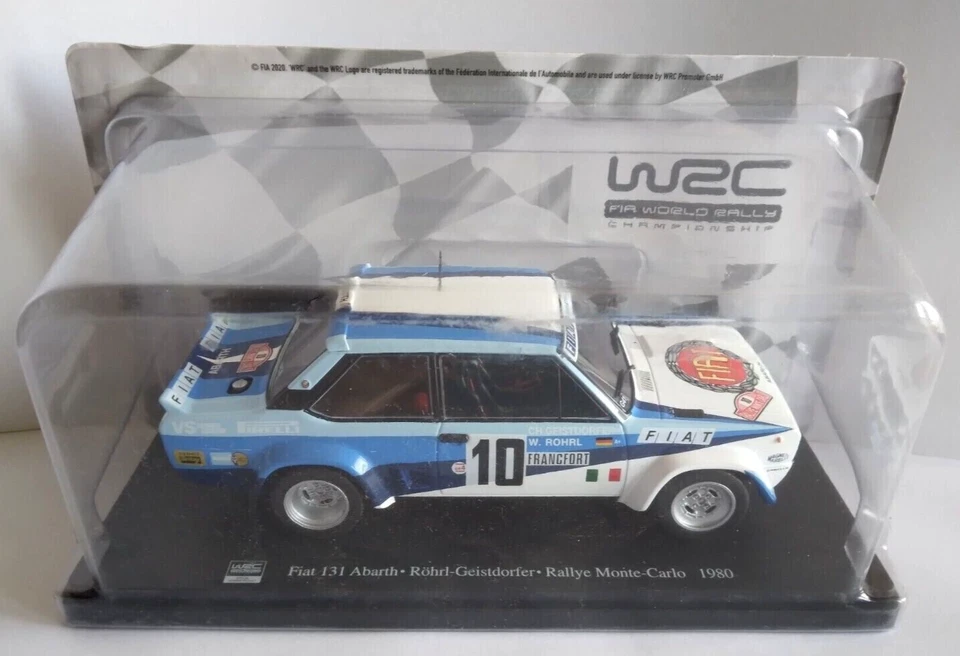 DIE CAST  FIAT 131 ABARTH ROHRL -GEISTDORFER RALLYE MONTE CARLO 1980  SCALA 1/24 - Immagine 1 di 1