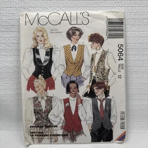 Chaleco McCalls 5064 Misses patrón 12 *sin cortar - Imagen 1 de 3