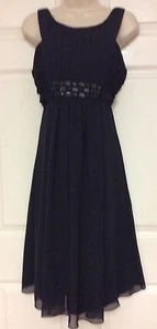 Vestido de graduación Davids para mujer talla 10 negro formal totalmente forrado cremalleras en la espalda 99 - Imagen 1 de 11