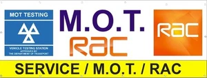 BANNER - MOT BANNERS - 4ft x 2ft- FREE DESIGN - PRINTED OUTDOOR SIGN RAC - Picture 1 of 5