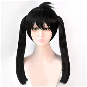 Kotatsu Tamaki Wig Anime Fire Force Cosplay Women Black Long Pigtails Fake Hair - Picture 1 of 4