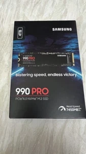 Samsung 990 PRO 4TB SSD M.2 PCIe 4.0 NVMe Solid State Drive PC/PS5 - Photo 1/1