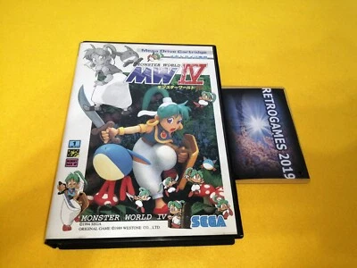 Monster World IV 4  Mega Drive / GENESIS  MD SEGA MEGADRIVE REG CARD - Image 1 of 4