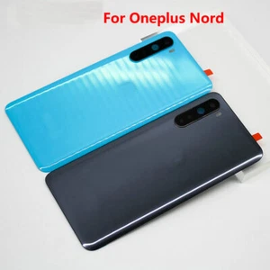 Para OnePlus Nord AC2001 AC2003 carcasa trasera de vidrio cubierta de batería puerta trasera - Imagen 1 de 7