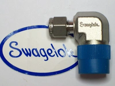 1 - Swagelok Elbow Connector Fitting, 1/4" Tube x 1/2" Male NPT, SS-400-2-8