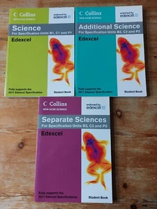 x3 Collins Edexcel GCSE Science Additional Separate Student Study Textbook Exams - Picture 1 of 12