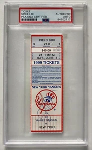 SPIKE LEE SIGNIERT 5. JUNI 1999 NY YANKEES SPIEL TICKET PSA/DNA ZERTIFIZIERT SIGNIERT - Bild 1 von 5