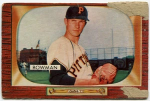 1955 Bowman #115 Roger Bowman Pittsburgh Pirates - Picture 1 of 2