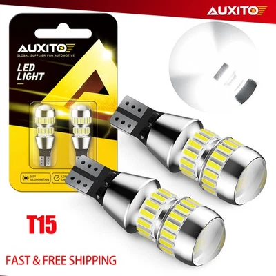 T15 W16W Blanco 921 6000K CANBUS LED Respaldo Luz LED Inversa AUXITO Brillante Súper Foto 1 de 4