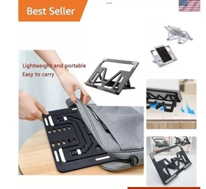 Hochwertiger Kunststoff + Silikon Tablet Laptop Kühlfuß klappbarer Ständer - Bild 1 von 6