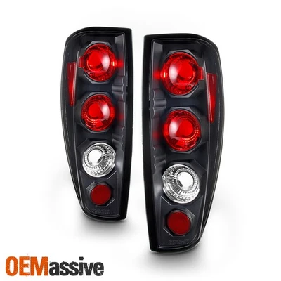 Par de luces de freno traseras negras para camioneta Chevy Colorado Canyon 04-12 Foto 1 de 4
