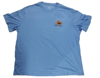 Saddlebred Belk Crab Trap Bar & Grill Restaurant Logo Mens Blue Tee - Image 1 of 2