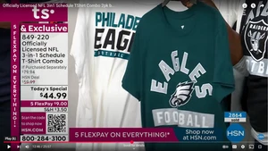 Eagles Officially Licensed NFL 3in1 Schedule TShirt Combo 2pack by Fanatics - Picture 1 of 15
