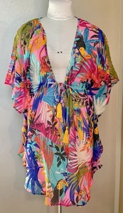 Traje de baño Violeta Cielo encubrimiento Tropical Colorido Borlas con cordón para mujer XL - Imagen 1 de 7