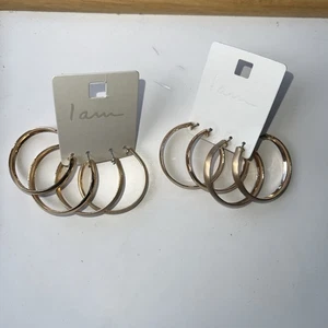 4 Paar Gold Mode Creolen von I’m - Bild 1 von 3