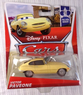 Disney Pixar Cars Victor Paveone Cars 2 Palace Chaos Jag Jaguar 1:55 2012 NEW! - Image 1 of 3