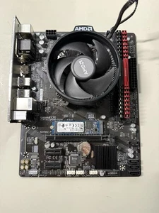 Gigabyte GA-A320M-S2H Motherboard With AMD Ryzen 5 2600X 16GB DDR4 512GB SSD - Bild 1 von 6