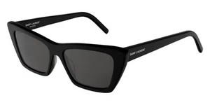 Nuevas gafas de sol Saint Laurent para mujer ojo de gato SL 276 MICA 001 negras 53 mm - Imagen 1 de 5