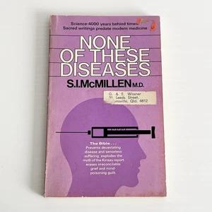None of These Diseases by M.D., S.I. McMillen Vintage Paperback - Picture 1 of 7