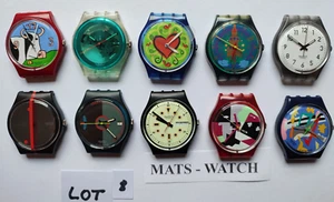 SWATCH+10x VINTAGE SWATCH GENT CASES +DUMMY´S+80´s/90´s+LOT 8+NOT WORKING - Bild 1 von 2