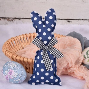 12 Pieces Stuffed Fabric Bunnies Easter Table Top Rustic Farmhouse Dec$o - Picture 1 of 8