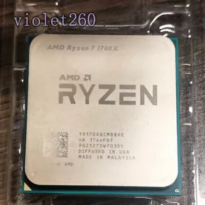 AMD Ryzen 7 1700X AM4 CPU Processor R7 1700X 3.4 GHz 8-core 16MB Desktop 95W - Picture 1 of 1