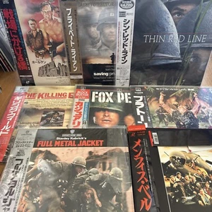 War Movie Japan Laserdisc Lot Thin red line Saving Private Ryan Casualties OfWar - Afbeelding 1 van 10