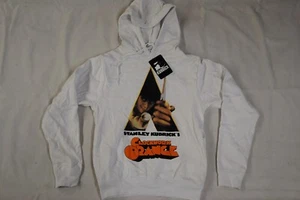 CLOCKWORK ORANGE LOGO WHITE HOODIE HOODED SWEATSHIRT OFFICIAL STANLEY KUBRICK CO - Picture 1 of 6