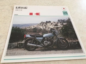 Carta Moto Colección Atlas Motorcycle Kawasaki 1000 Z1 R 1978 - Imagen 1 de 2