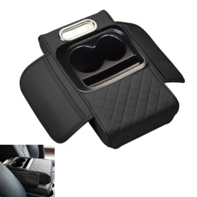 Car Armrest Cushion Auto Center Console Cover Cup Holder Tissue Box Phone Holder - Image 1 of 4